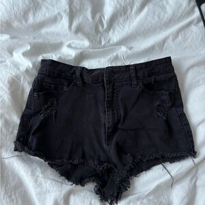 Bdg black jean shorts